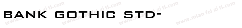 bank gothic std字体转换